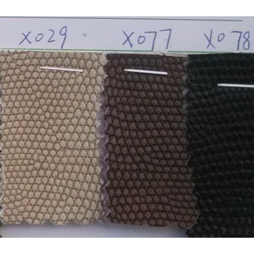 Synthetic microfiber small snake embossed leather material
