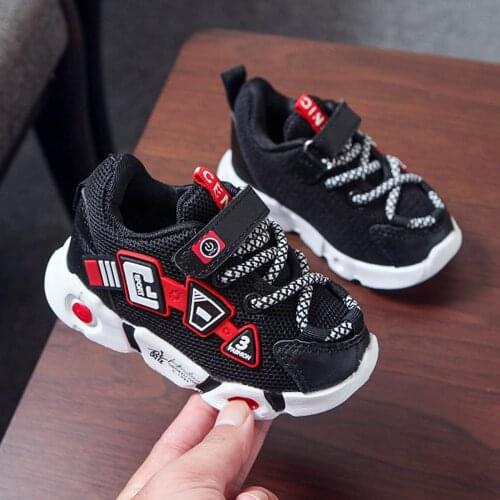 Toddler Baby Girls Boys Leather Mesh Sneakers Sport Shoes Unisex Children Kids Breathable Sports Shoes кроссовки детские