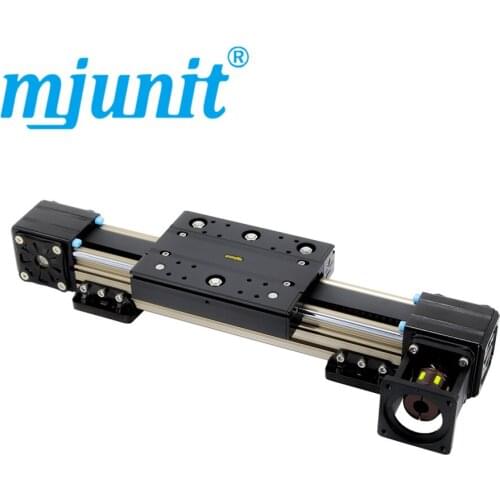 Mjunit linear sliding actuator with step or servo motor used synchronous belt guide automatic non-standard customized