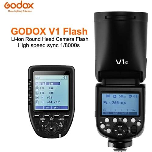 Godox V1C V1N V1S TTL 1/8000s Li-ion Battery Flash lithium battery Speedlite + XPro-C/N/S Trigger for SONY Canon Nikon Cameras