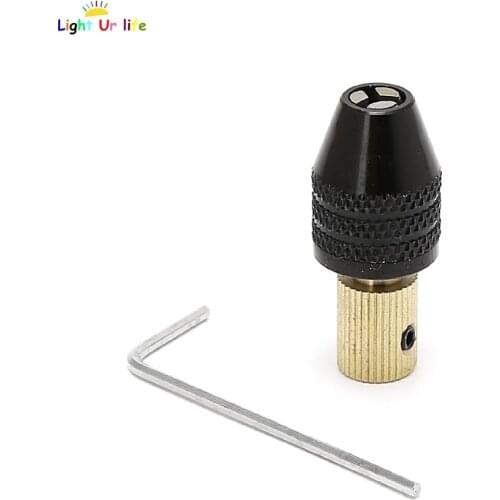 3.17mm Electric Motor Shaft Mini Chuck Fixture Clamp 0.3mm-3.5mm Drill Bit-25