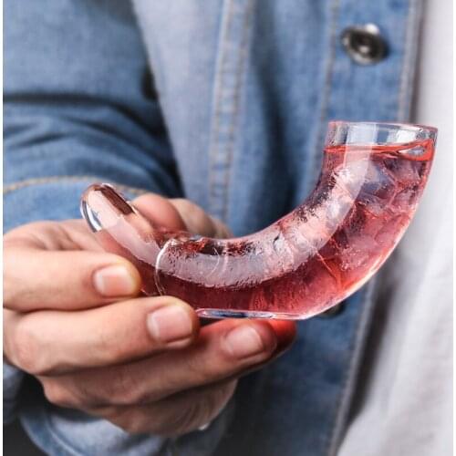 Set of 2 irregular style fashion party club whiskey wine glass cups 0902-04