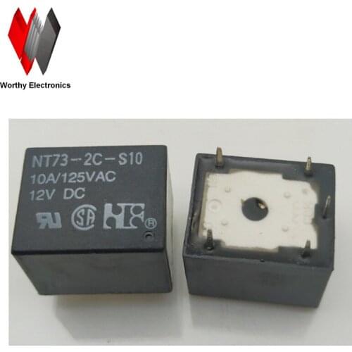 Wholesale 10pcs/lot relay NT73-2C-S10-12vdc