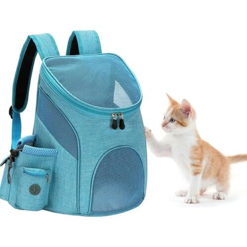 Portable mesh Dog Bag Breathable Dog Backpack Foldable Large Capacity Cat Carrying Bag Portable Outdoor Travel Pet Carrier