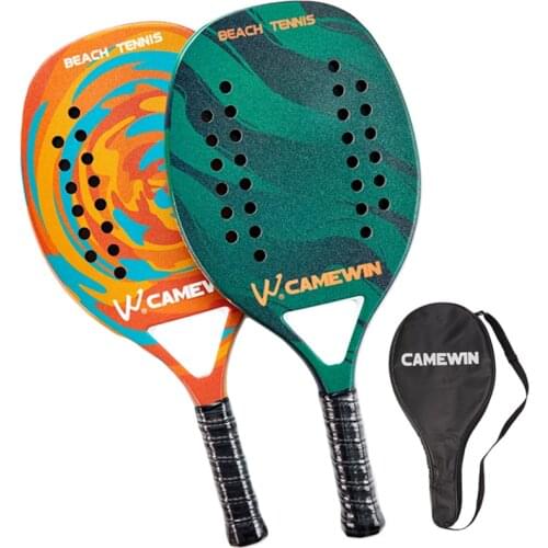 Professional Carbon Fiber Beach Racket High Quality EVA Sandwich Beach Tennis Cricket Training Entertainment With Racket Bag-42