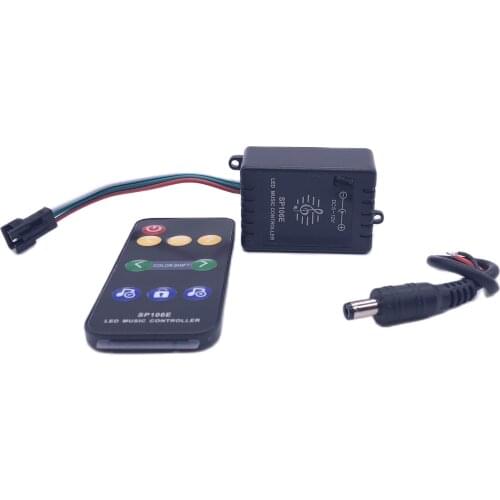 RF mini wireless music controllerSP106E is commonly used in WS2812BGS1903SM16703WS2811SK6812 Led Strip pixel lamp RGB dc5v-24v