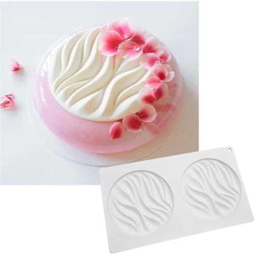 Round Wave Silicone Mold Wave Shape Cake Decoration Mould Mousse Dessert Decoration Tools Cake Tools