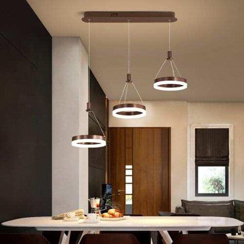 Nordic restaurant Pendant Lights modern minimalist three - heads strip minimalist living room creative Pendant Lights