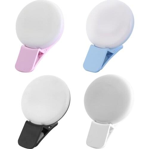 Clip-on Fill Light Self-timer Light Mobile Universal Three Stop Dimming Mini Durable Practical Selfie LED Makeup Enhancing