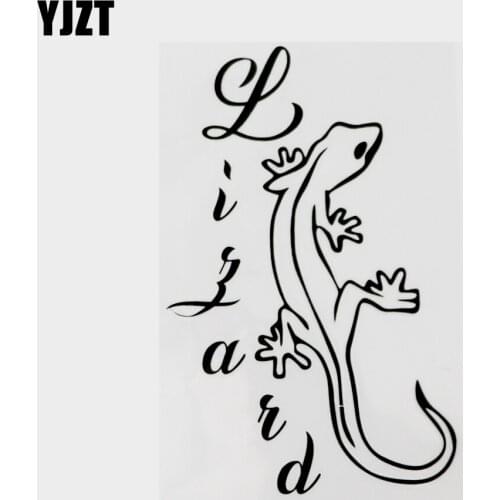 YJZT 10.3CM×16.1CM Fashion Lizard Animal Car-styling Vinyl Decal Car Stickers 13F-0105