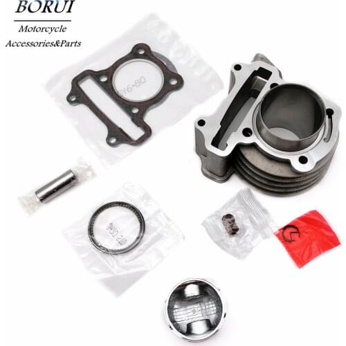 Motorcycle Cylinder Kit With Piston Ring Gasket 47mm Diameter Fits For GY6 80CC Taotao Keeway Scooter Parts