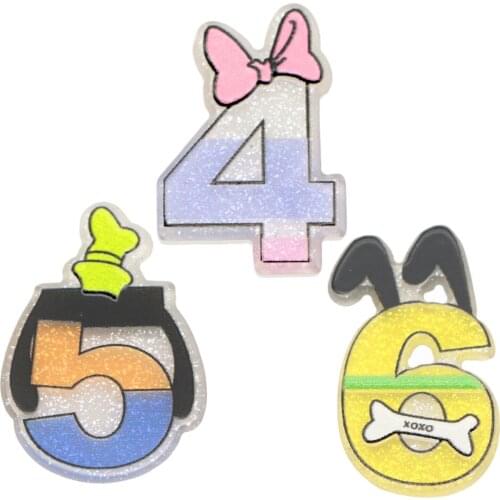 10pcs Resin Lovely Letter 3d Flatback Cabochon Scrapbook Kawaii DIY Embellishments Accessories,10Yc16991