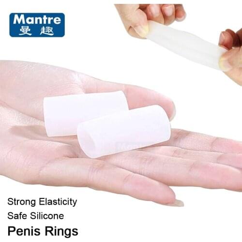 2 Size Delaying Ejaculation Orgasm Rings Cockring Sex Toys For Men Penis Ring Flexible Safe Material