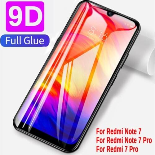 9D Protective glass for Xiaomi Mi 9t Mi Play A3 Lite CC9E Redmi Note 7 Safety Glass Full Glue on xiomi 9se 9x Screen Protector