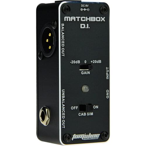 Aroma Tomsline AMX-3 MATCHBOX D.I. Mini Analogue Effect Pedal Transfer Guitarra Guitar or Bass Signal to Audio System