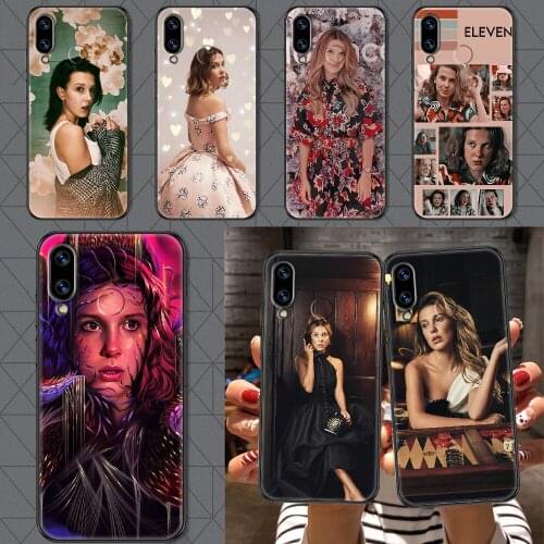 Millie Bobby Brown Phone case For Huawei Honor 6 7 8 9 10 10i 20 A C X Lite Pro Play black tpu bumper fashion waterproof luxury