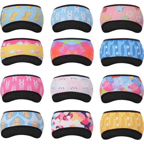 Kids Fleece Earmuffs Warm Headband Skiing Running Windproof Hair Band Ear Warmer Boys Girls Sports Headband Outdoor Sports