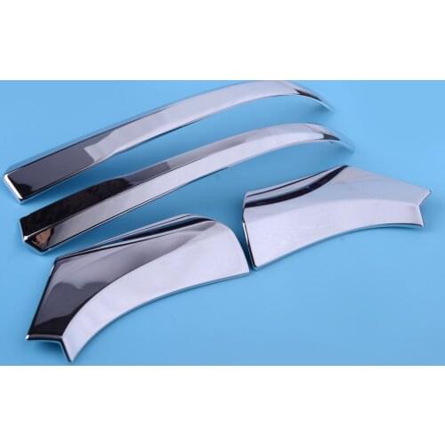 DWCX Car Rearview Sticker 4Pcs ABS Chrome Rear View Mirror Decorate Trim Strip Fit For Toyota RAV4 2019 2020