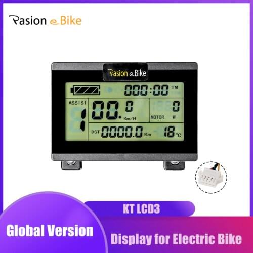 PASION Ebike Display LCD 24V 36V 48V Electric Bike Display For KT Controller Electric Bicycle Display LCD3