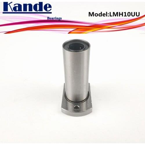 Kande Bearings LMH10LUU LMH10L 2pcs/lot LMH10LUU Extended Oval Flange Linear Ball Bearing dr:10mm LMH10L UU