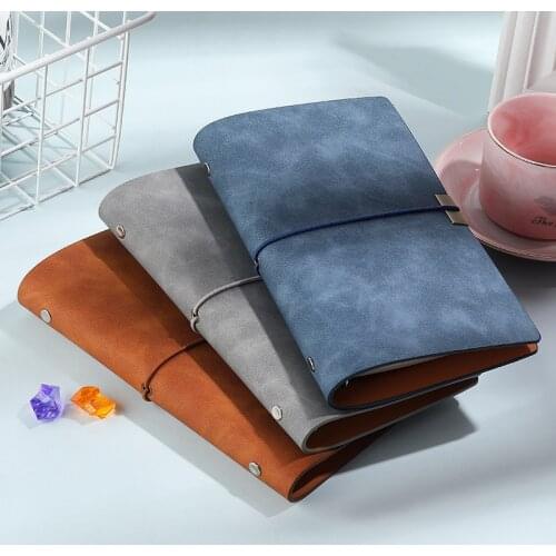 Retro Leather Travelers Notebook Vintage Note Book Diary DIY Journal Sketchbook Planner Loose Leaf Notepad TN Travel Notebook A6