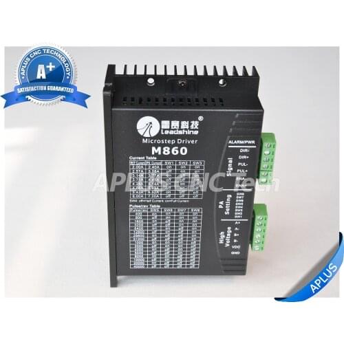 LeadShine M860, 2 Phase Stepper Motor Driver, Up to 72VDC / 7.2A / 256 microstep