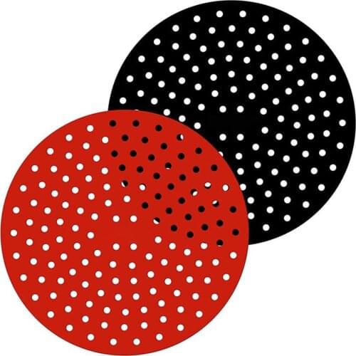 Reusable Air Fryer Liner Basket BPA-free Anti-slip Round Air Fryer Mat Baking Cooking Tools Steaming Mat Kitchen Table Placemat