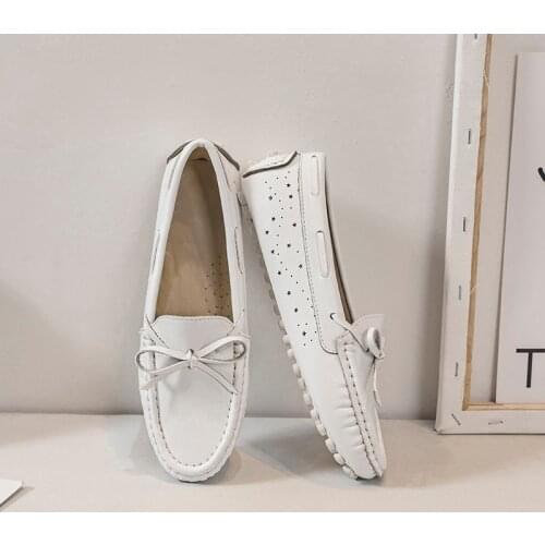 MOOKIAPI Chinese Brand High Quality Womens Shoes, 100% real leather, classic womens loafers women flats shoes summer shoes