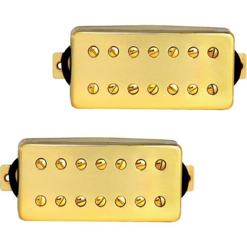 Electric Guitar Pickup 7 String Humbucker Pickups Bridge and Neck Set for Guitar Parts Replacement Gold