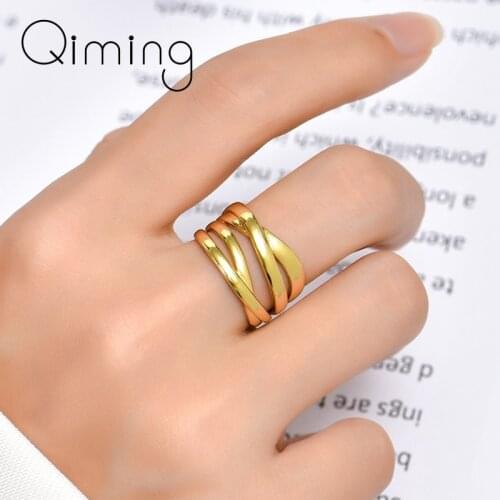 New Twist Cross Rings For Women Ethnic Style Women Geometric Adjustable Finger Rings Party Gift For Women Trendy Jewelry Rings