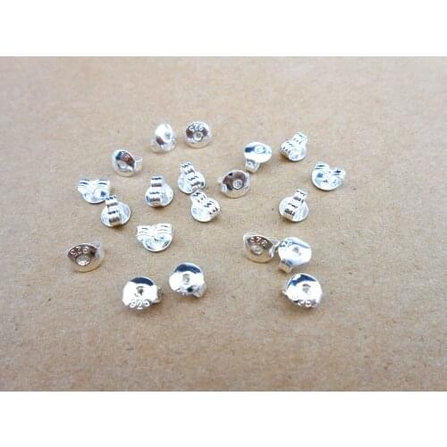 Bulk wholesale S genuine 925 sterling silver jewelry results needle button jewelry production 925 printed LOGO label
