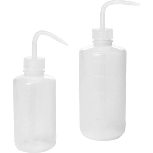5pcs Per Pack 250ml Plastic Safety Wash Bottle Narrow Mouth Graduated for Laboratory Experiment