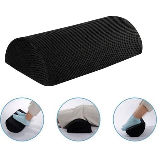 Portable Slowly Resilient Elastic Cotton Footrest Pillow Mat Home Office Under Desk Footstool Cushion Foam Non-Slip Pedal Tool
