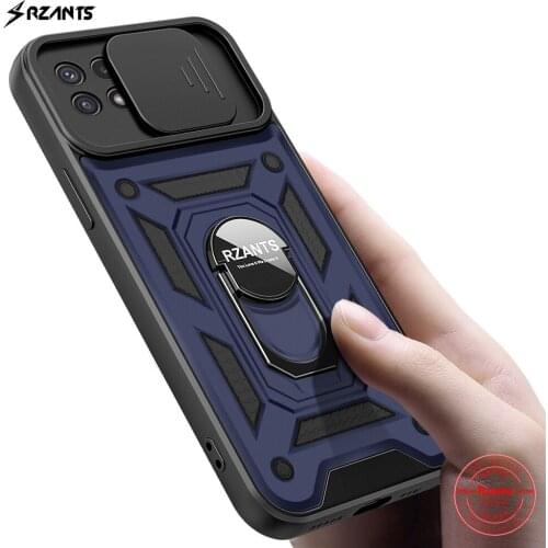Rzants For Samsung Galaxy A22 4G 5G Case Shockproof 360 Rotation Ring Holder Hard Casing Lens Protection Military Cover