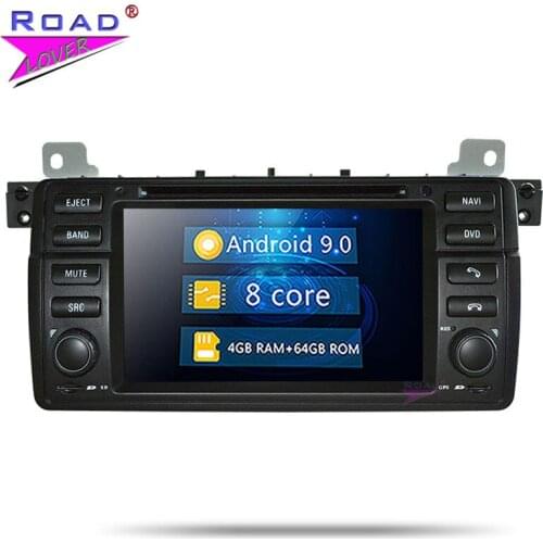 Roadlover Android 9.0 Car DVD Player Video For BMW E46 M3 (1998-2005) Stereo GPS Navigation One Din Automgnitol Radio Octa Core