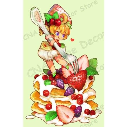 Christmas Fruit Gilr drill Mosaic 5D Diy Embroidery Cartoon Diamond Painting 3D Cross Stitch Kits craft dessert Wall Stickers