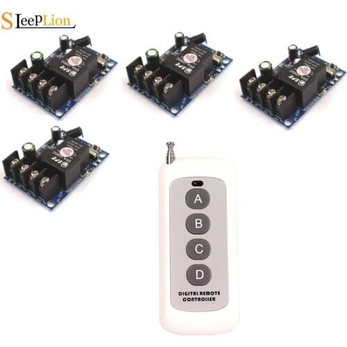 Sleeplion Wide Voltage 12V 24V 36V 48V 40A Wireless Remote Switch Transiver Receiver Module +Transmitter 12V-48V Switch Module