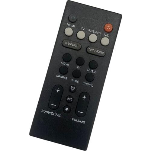New Replacement Remote Control For Yamaha VCQ9130 VCQ9140 YAS-209 YAS-109 Soundbar System