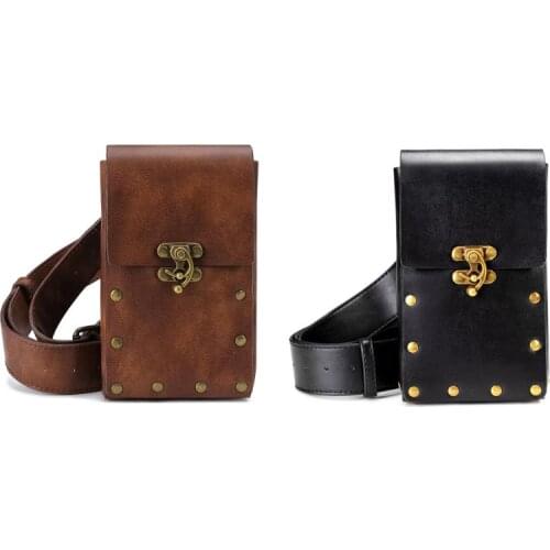 Steampunk Hiking Waist Bag Womens Multifunction Messenger Belt Bags Mobile Phone Pouch Outdoor