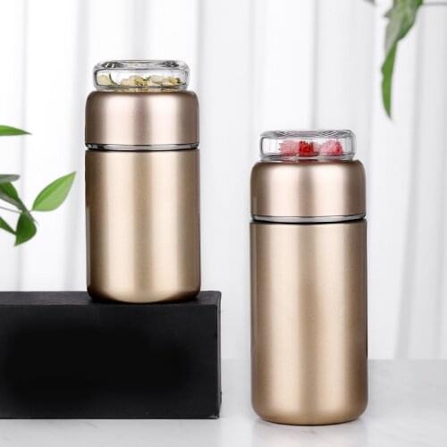 LDFCHENNEL Stainless Steel Thermos Bottle Thermocup Tea Vaccum Flasks infuser bottle Thermal Mug With Tea Insufer For Office