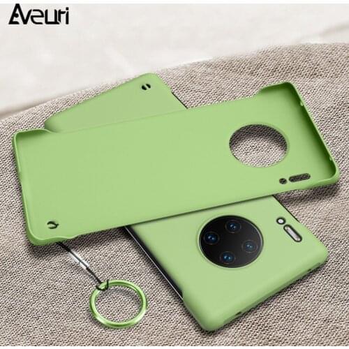 Borderless Hard PC Cover Phone Case For Huawei Mate 20 30 Pro 20X Nova 3 3i 4 5 Pro 5i 5T Honor 8X 20 Pro 20S Coque Finger Ring