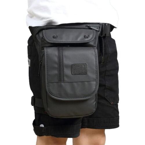 Waterproof Oxford Leg Bag Military Multi-purpose Cross Body Shoulder Motorcycle Ride Men Waist Fanny Pack Rivets Drop Belt Bags