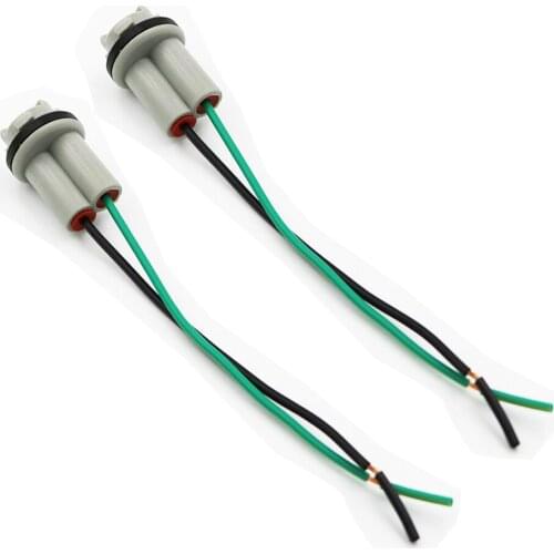 YSY 100pcs Hard Plastic T15 socket plug Auto vehicle T15 W5W LED lampholder extension adapter connectors