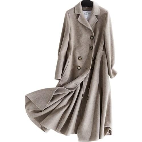 30% 70% Polyester Wool Jacket Autumn Winter Jacket Women Clothes Korean Slim Double Side Woolen Coat Casaco Feminino ZT762