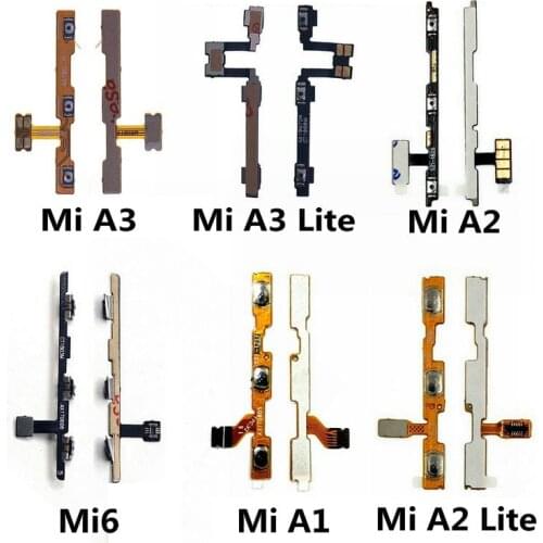 1PCS New 100% High Quality Power On/Off + Volume Up/Down button Flex Cable For Xiaomi Mi6 Mi A1 A2 A3 Lite
