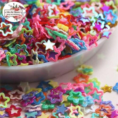 10000pcs/lot 4mm shiny cute mini star lovely laser paillette hollow out decoration multicolor DIY accessories
