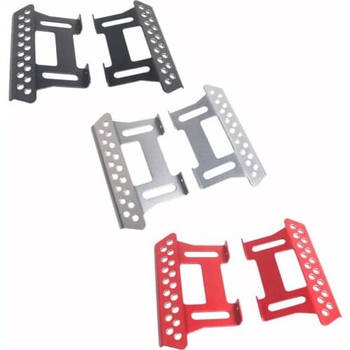2Pcs Metal Side Pedal Plate For Axial Scx10 Side Step Sliders 1:10 Scale Rc Crawler Car Part