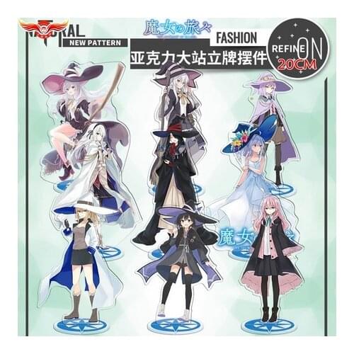 2021 HOT Wandering Witch The Journey of Elaina Flan Saya Sheila Large Gift Acrylic Figure Stand Display Model Plate Desk Decor