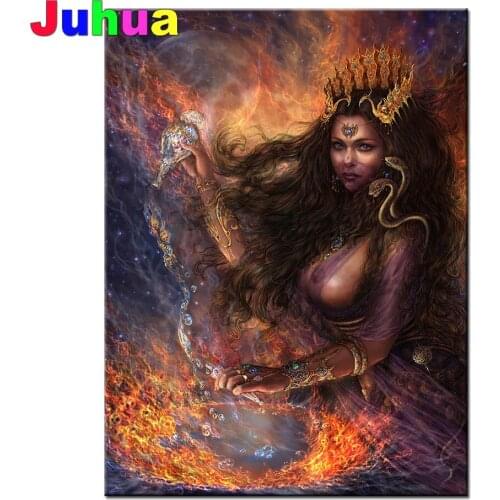 2021 New DIY 5D Diamond Embroidery Fantasy Goddess Snake Diamond Mosaic Sets Diamond Painting Woman Pictures Of Rhinestones