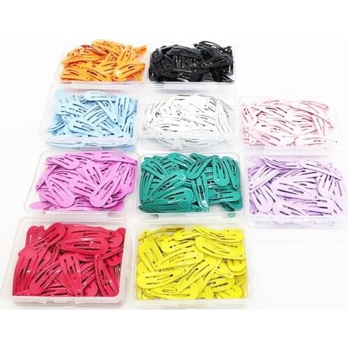 30Pcs/Lot Girls Hair Accessories Gift Box Set Hairclip Solid Candy Color Headdress Dripping Barrette Cute Hair Clip for Girls